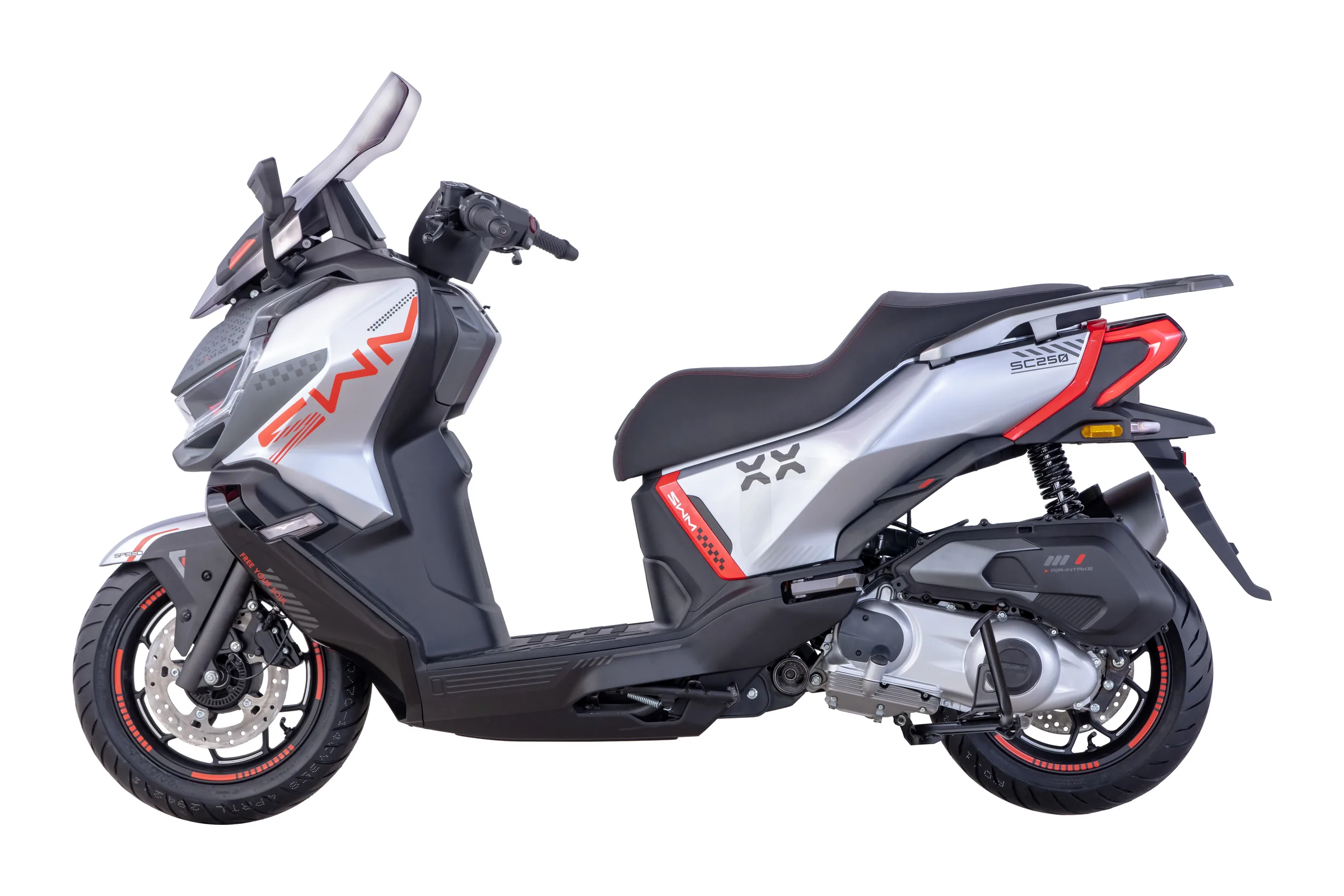 SWM Concept Scooter SC 250 — Silver / Red