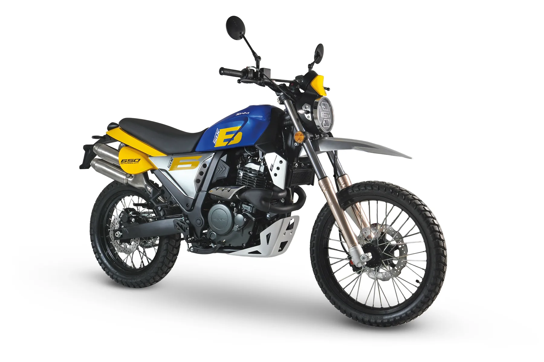 SWM Super Six 650 — Blue / Yellow